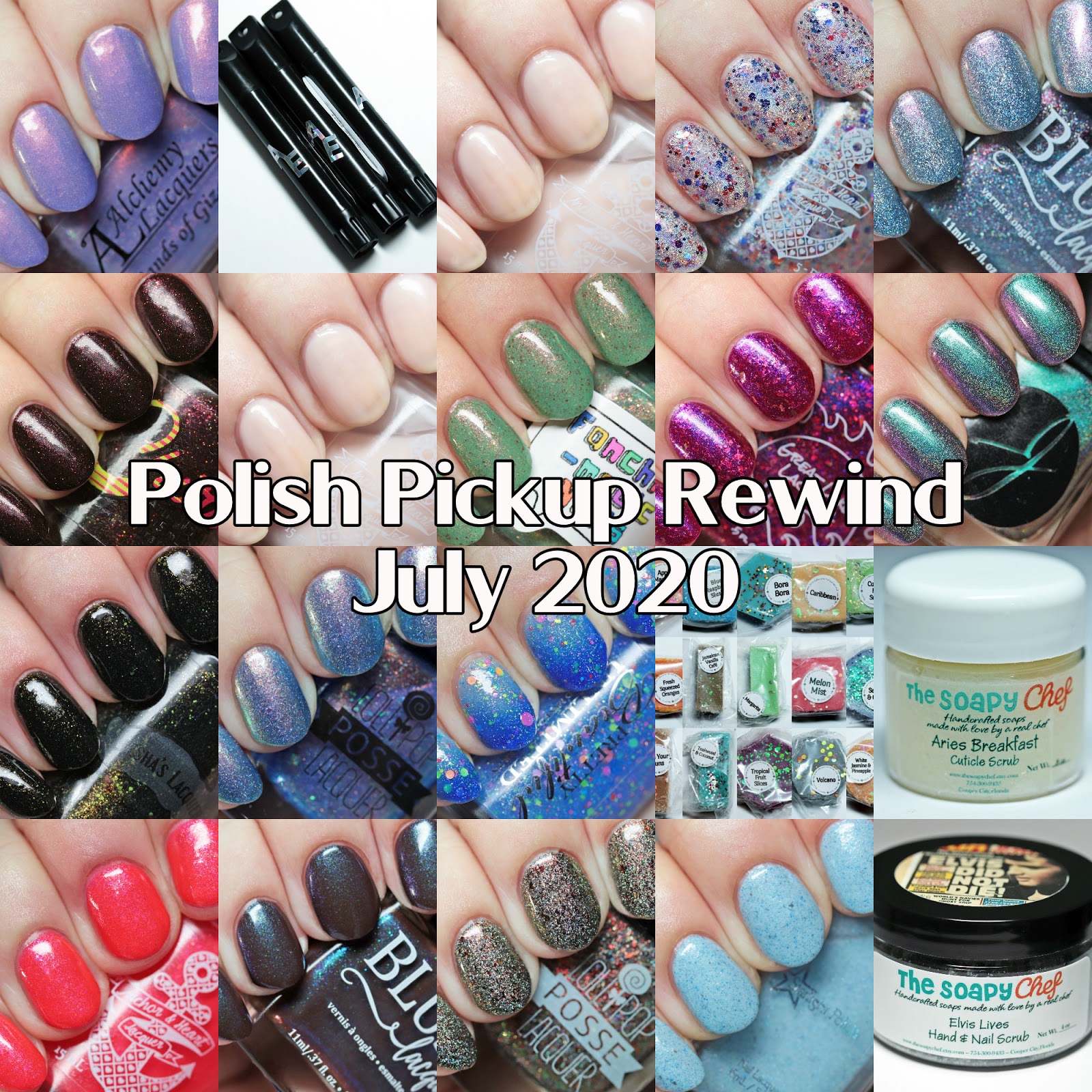 The Polished Hippy Polish Pickup Rewind July 2020 Swatches and Review