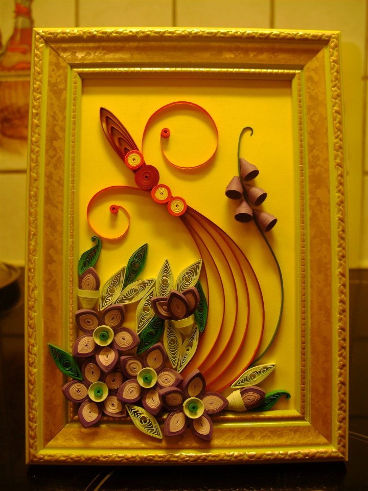 Quilling Me Softly Quilled Frame Art