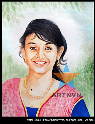 Top Best Professional Colour Pencil Pastel Water Colour Portrait Painting Artist in Hyderabad Telangana INDIA