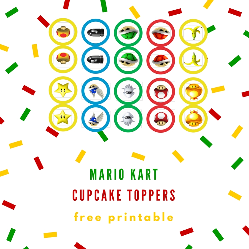 Mario Kart cupcake toppers |Keeping it Real