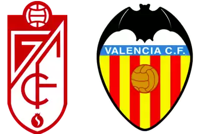 análisis granada vs valencia 30-12-20 escudos granada y valencia