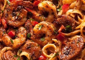 Creamy Cajun Shrimp Pasta with Sausage