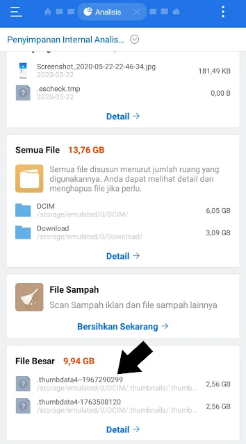 Cara Menghapus Thumbnails