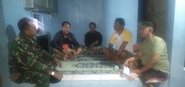 Patroli Babinsa dipos ronda desa duwet wonosari klaten