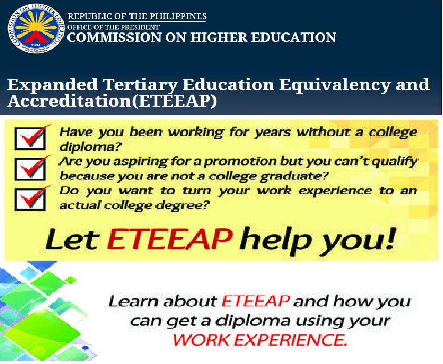 How to avail Expanded Tertiary Education Equivalency and Accreditaton