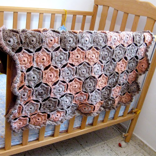 Crochet Guide Hexagon Baby Blanket Free Crochet Pattern
