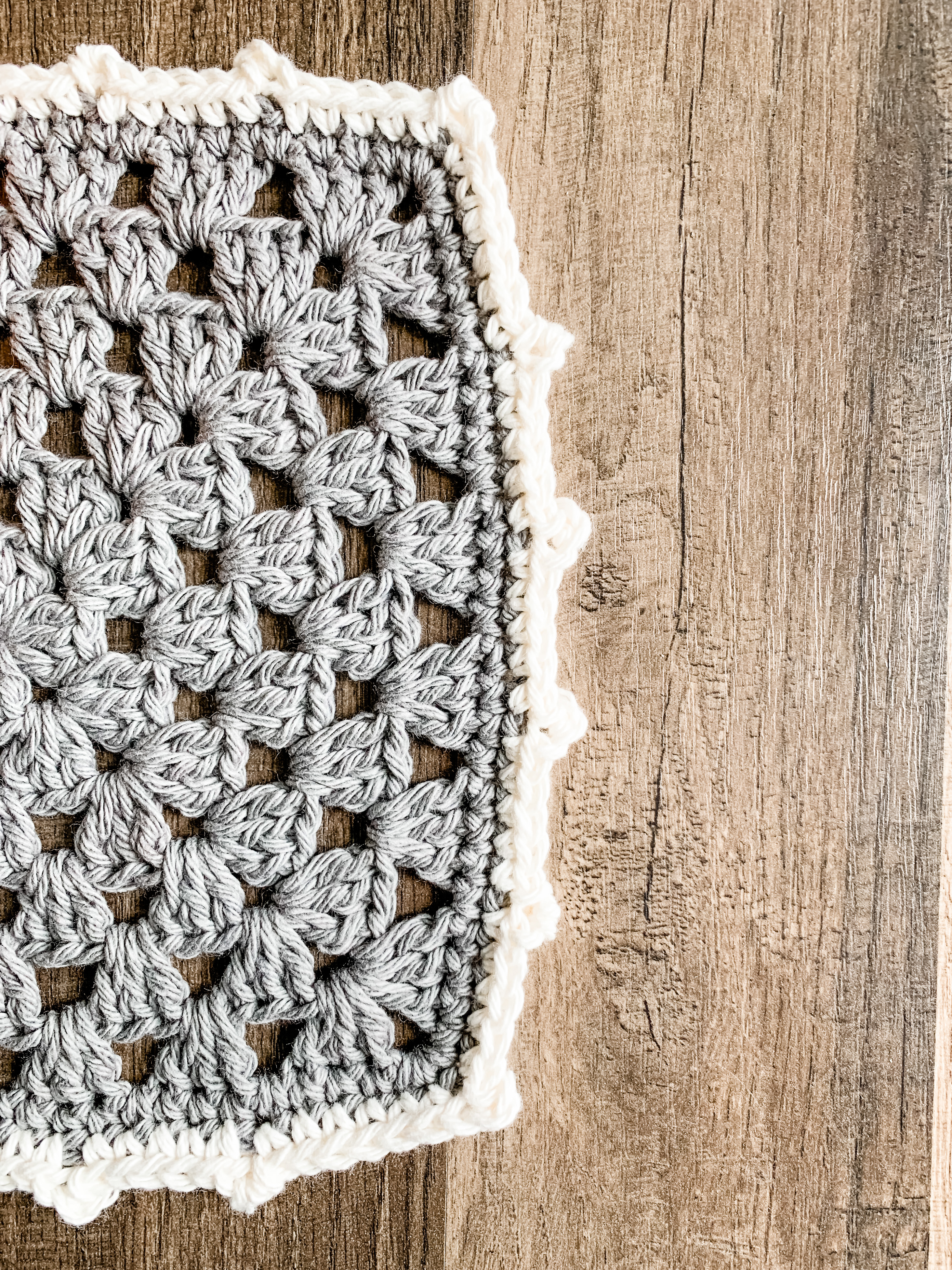 Crochet Rochelle Granny Square Washcloth