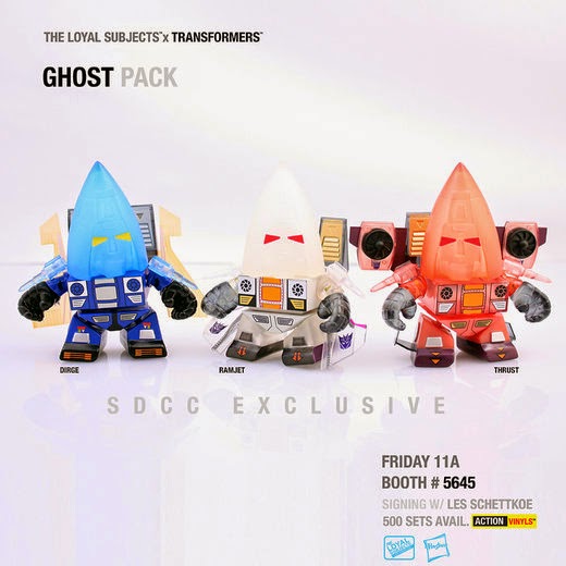 San Diego Comic-Con 2014 Exclusive Ghost Seekers Transformers Mini Figure 3 Pack by The Loyal Subjects