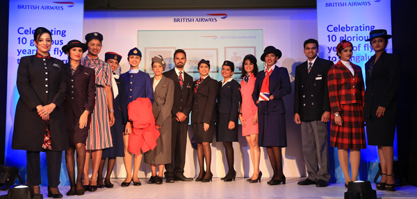 British Airways Hosts A Unique Runway Show In Bengaluru Featuring Cabin Crew Uniforms From The 1940s To Present