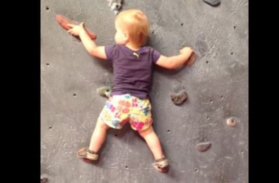 Video Bayi 20 Bulan Mampu Panjat Rock Climber Tersebar Ellie Farmer