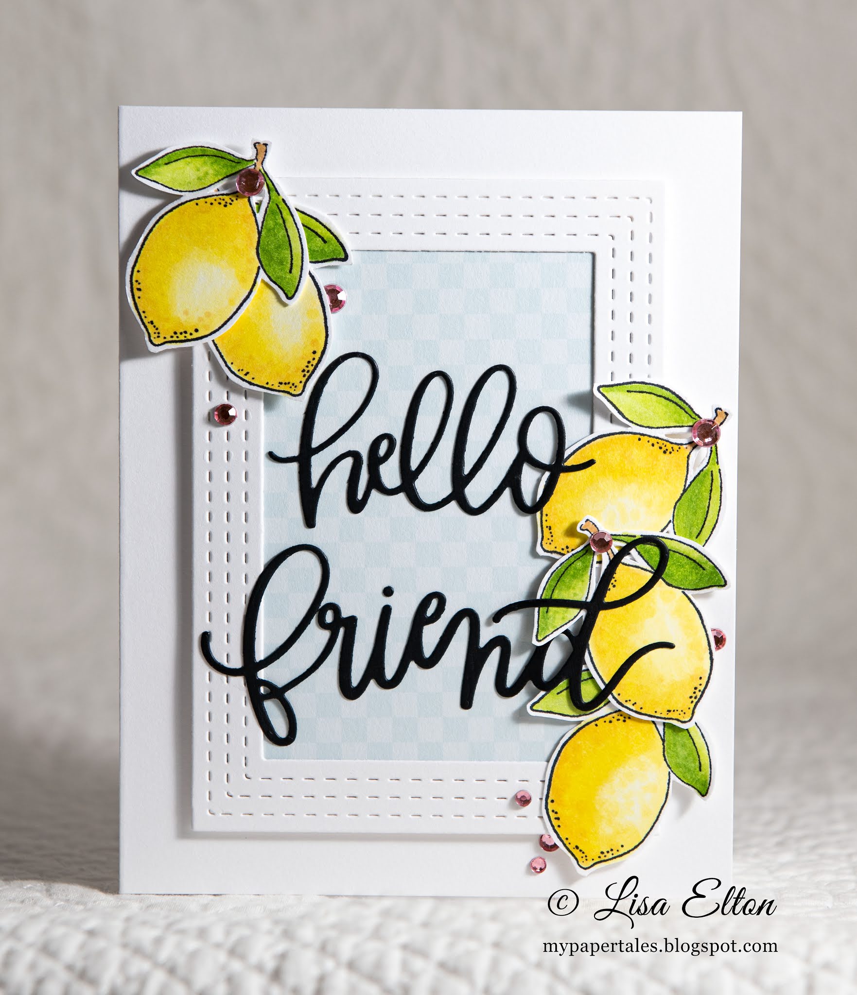 My Paper Tales Playing cards with friends National Lemonade Day!