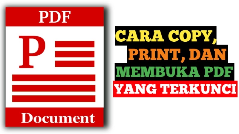Cara Copy Print Dan Membuka Pdf Yang Terkunci Infozone