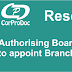 Authorising Board of Directors to appoint Branch Auditor - OR