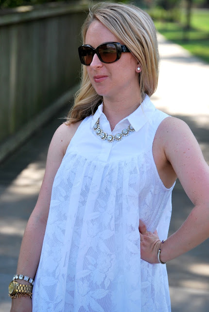 how to style a little white dress, LWD, anthropologie