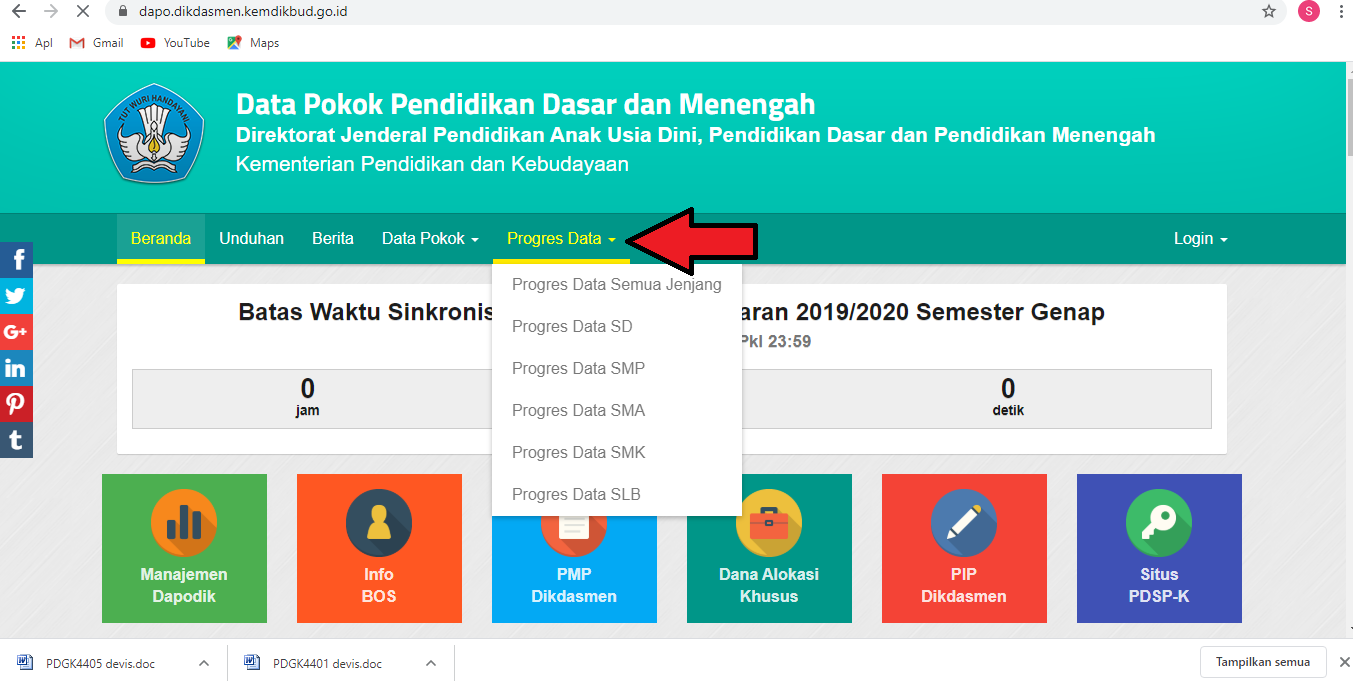 Cek Progres Dapodik Soal Baru Cek Progres Dapodik Soal Baru