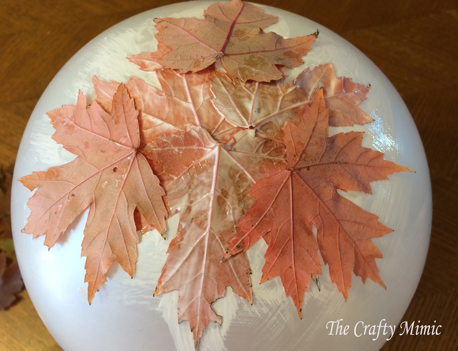 The Crafty Mimic Real Maple Leaf Basket