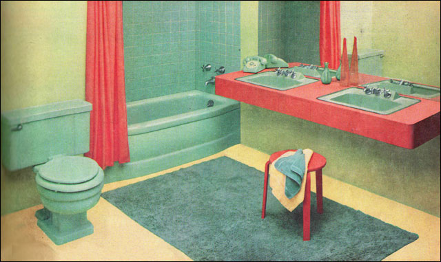 Vintage Bathrooms from 1950s