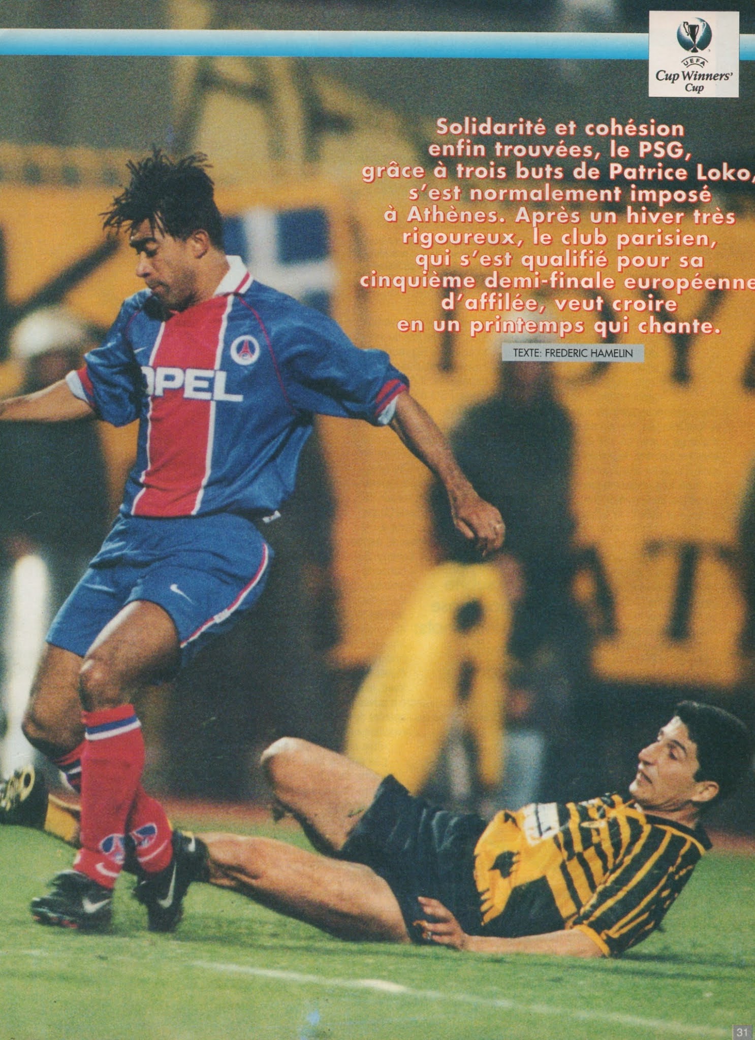 TWB22 Paris SG Coupe des Coupes 1996 1997 Season Review