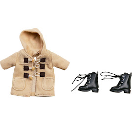 Nendoroid Warm Clothing Set: Boots & Duffle Coat - Beige Clothing Set Item