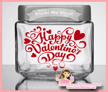 Happy Valentines Candy Jar