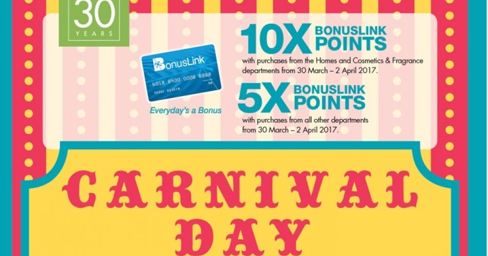 BonusLink Card Member Rewards Parkson Carnival Day Free RM50/RM100