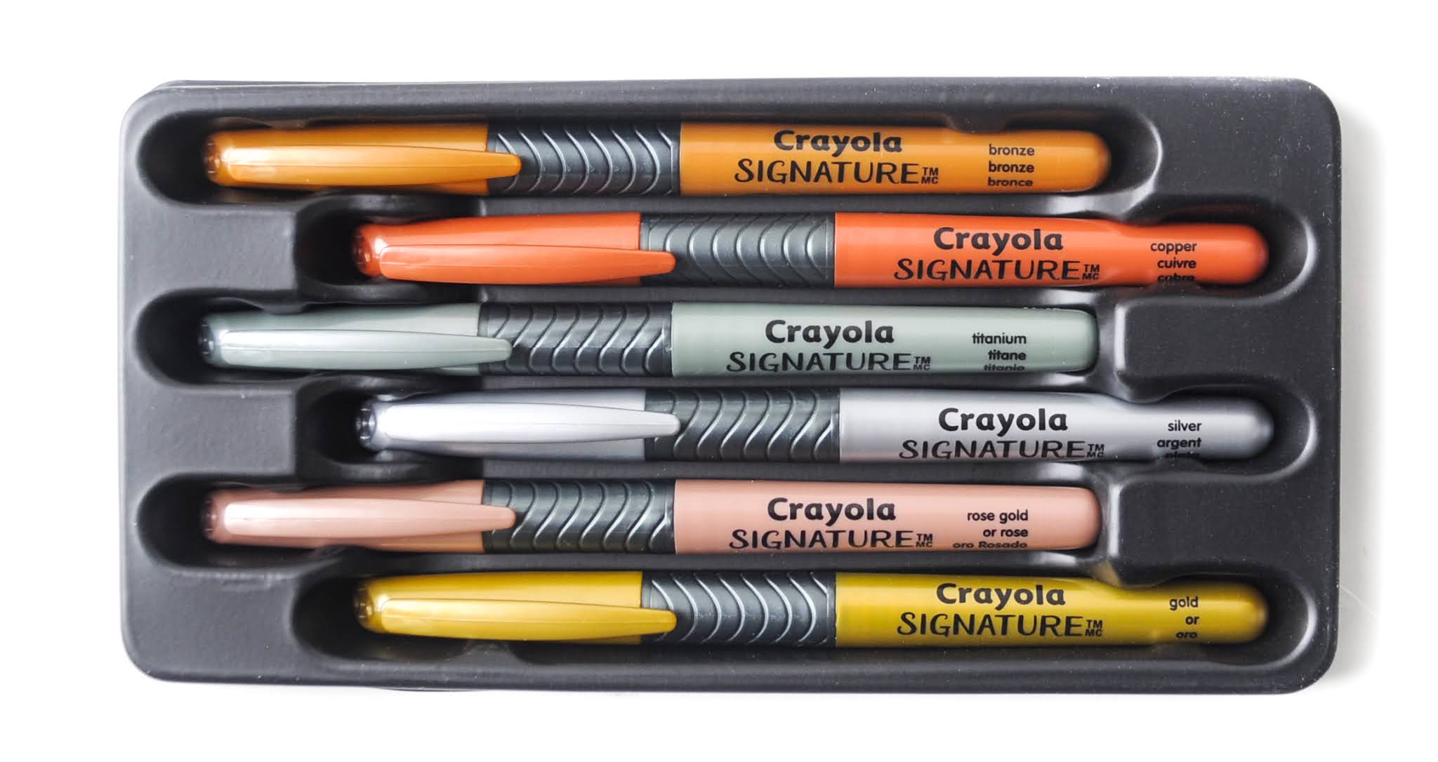 Crayola Metallic Marker Lettering on Black Paper – K Werner Design