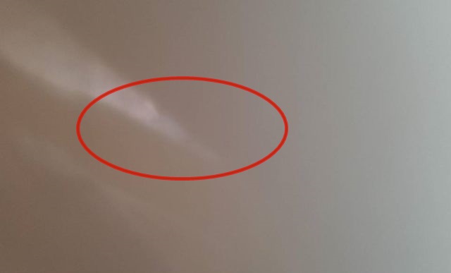 UFO News ~ Large cone shaped metal looking UFO in the sky over Lake Erie plus MORE Cone%2Bshaped%2BUFO%2BLake%2BErie%2B%25282%2529