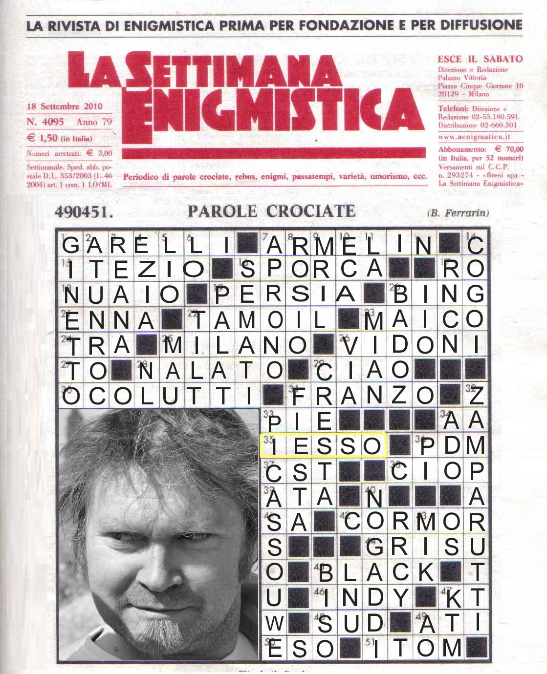 MMVV LA SOLUZIONE DEL CRUCIVERBA