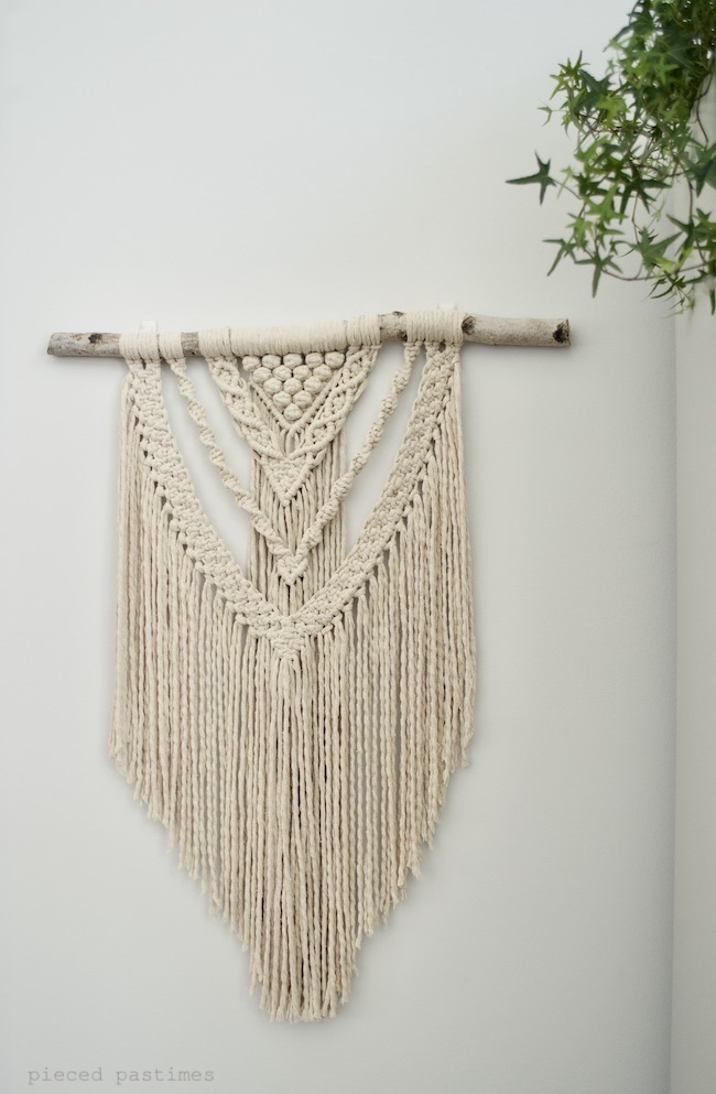 Pieced Pastimes Perseverance Macramé Wall Hanging