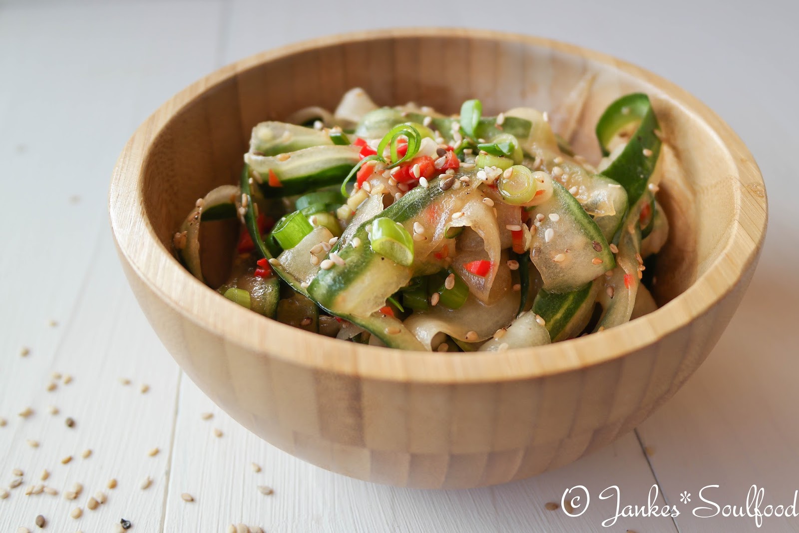 Jankes*Soulfood : Scharfer asiatischer Gurkensalat