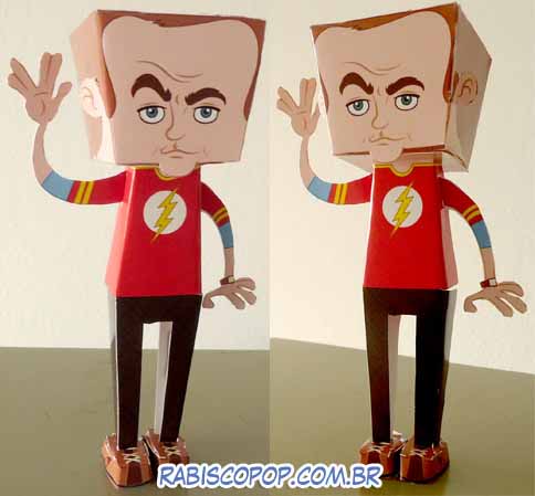 The Big Bang Theory: Sheldon Papercraft | Paperized Crafts
