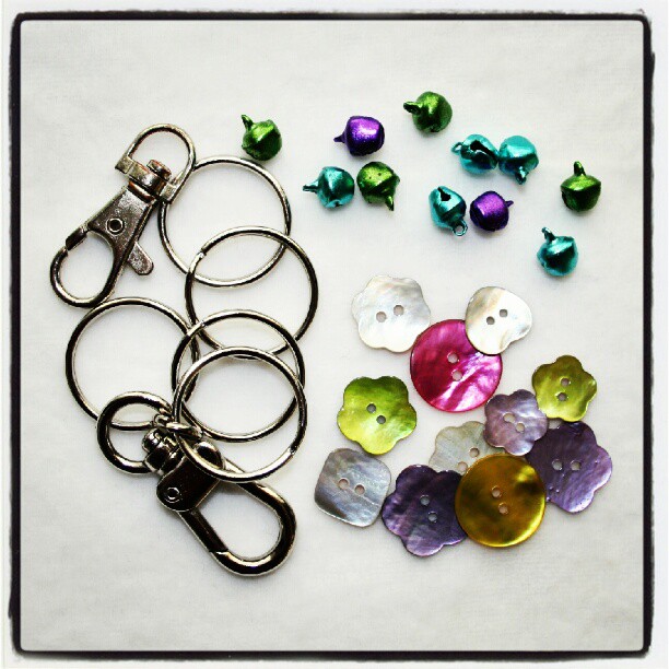 Hartje sleutelbos decora portachiavi borsa Karin aan de haak: Hartje aan je tas of sleutelbos