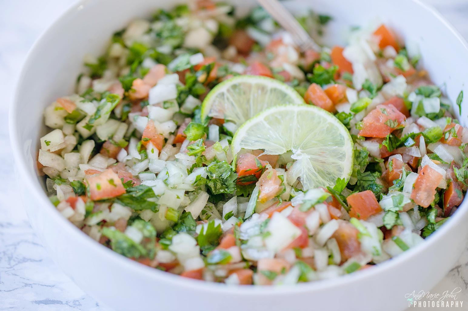 Homemade Pico De Gallo Upclose