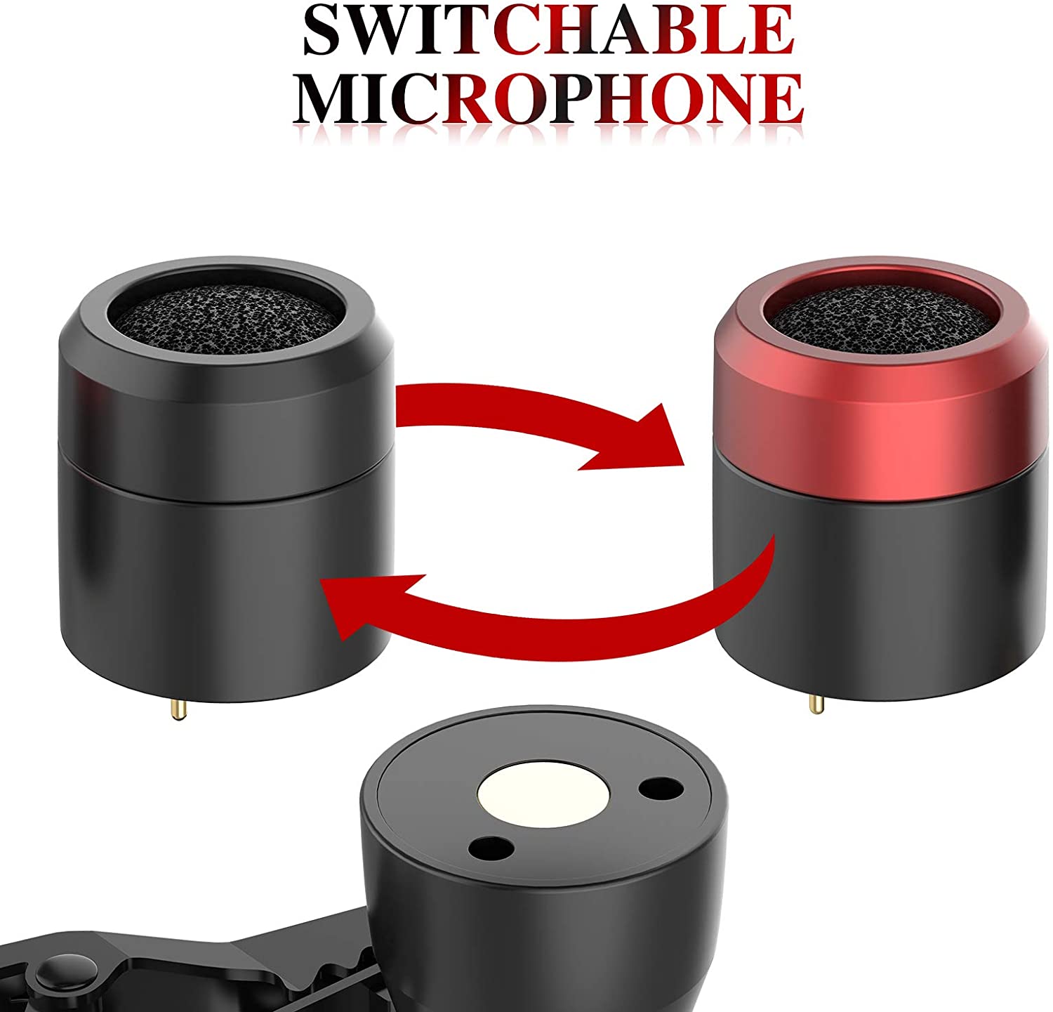 Lavalier Lapel Microphone Two Mics in One Professional Omni