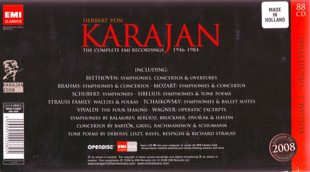 eKlassical: Herbert von Karajan - Complete Orchestral EMI Recordings