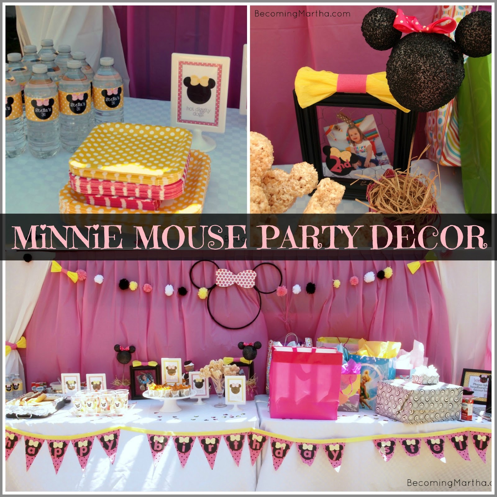Minnie Mouse Party Decor The Simply Crafted Life