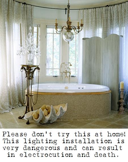 House Revivals E Is For Electricity And Bathroom Chandeliers Electricity And Bathroom Chandeliers, Chandelier Above Tub Code