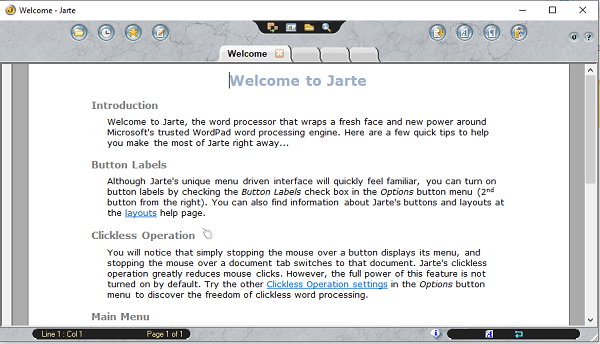 Текстовый процессор Jarte