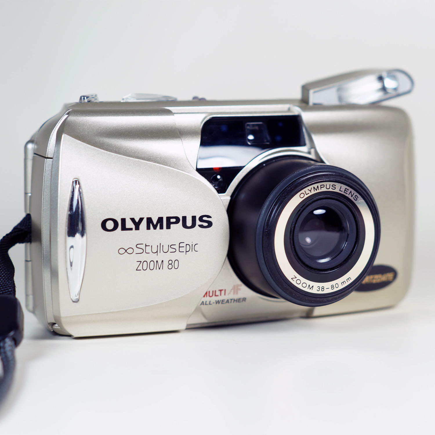 Olympus Stylus Epic Zoom 80 QD All Weather 35mm Point & Shoot Film Camera
