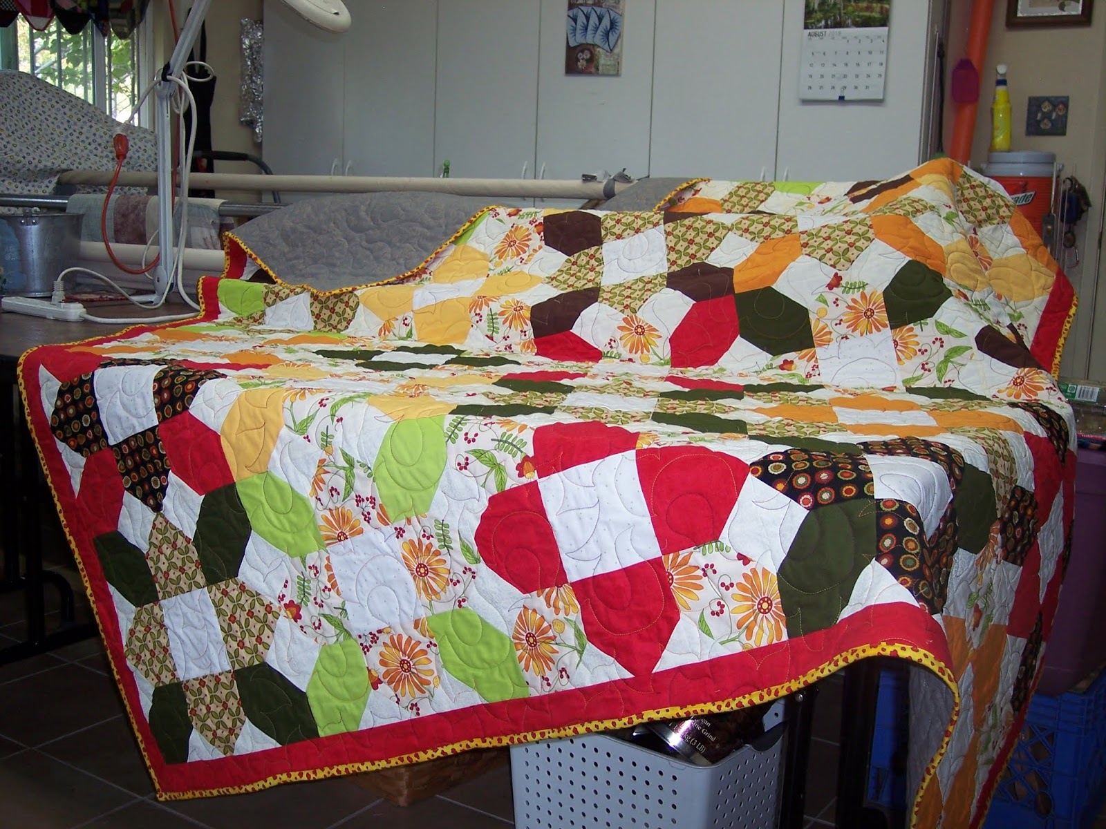 Decorative Art by Robin Prairie Flower Quilt