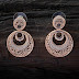 Rose gold diamond earrings designs