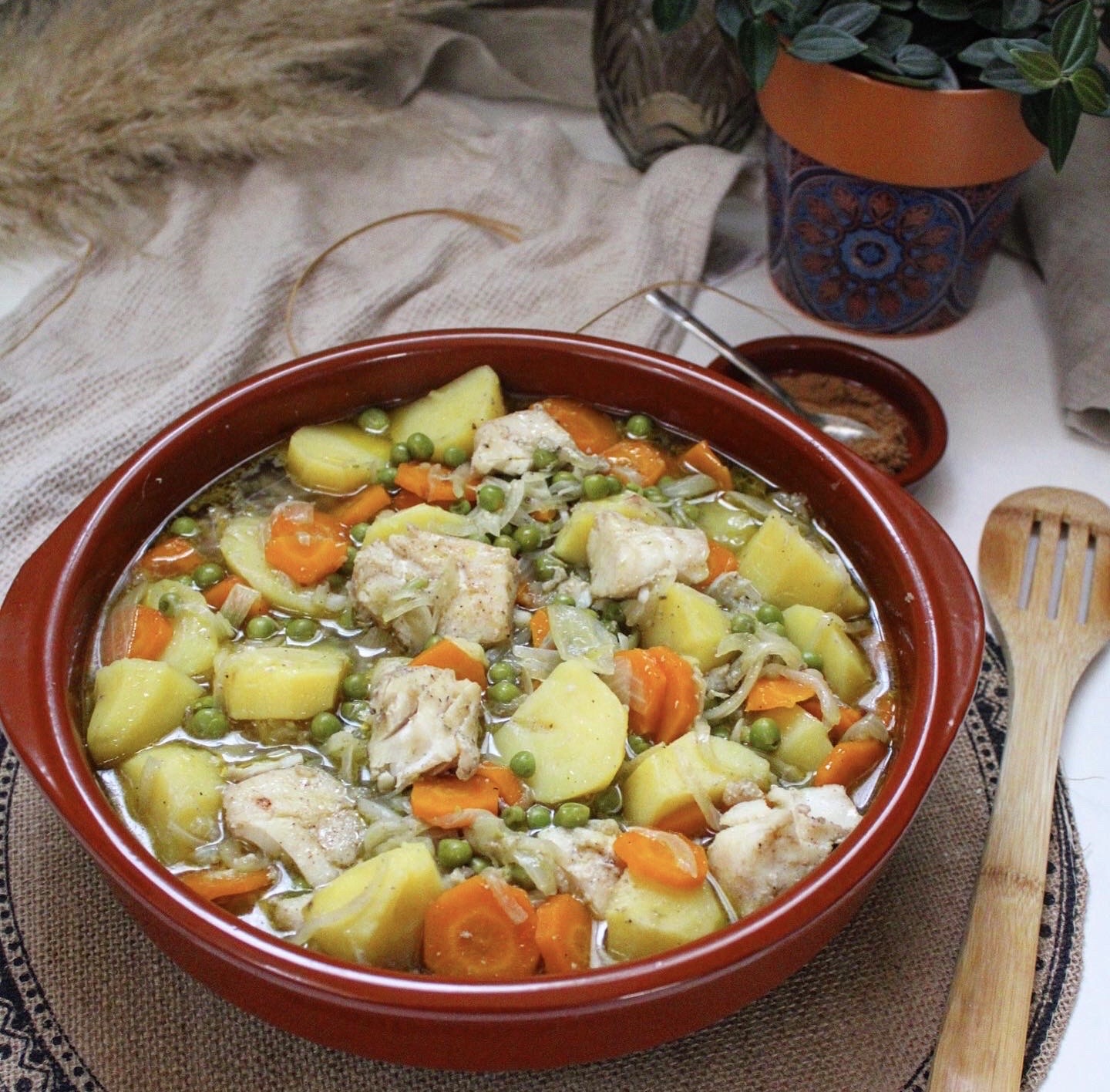 TAJINE DE POISSON, LÉGUMES & POMME DE TERRE