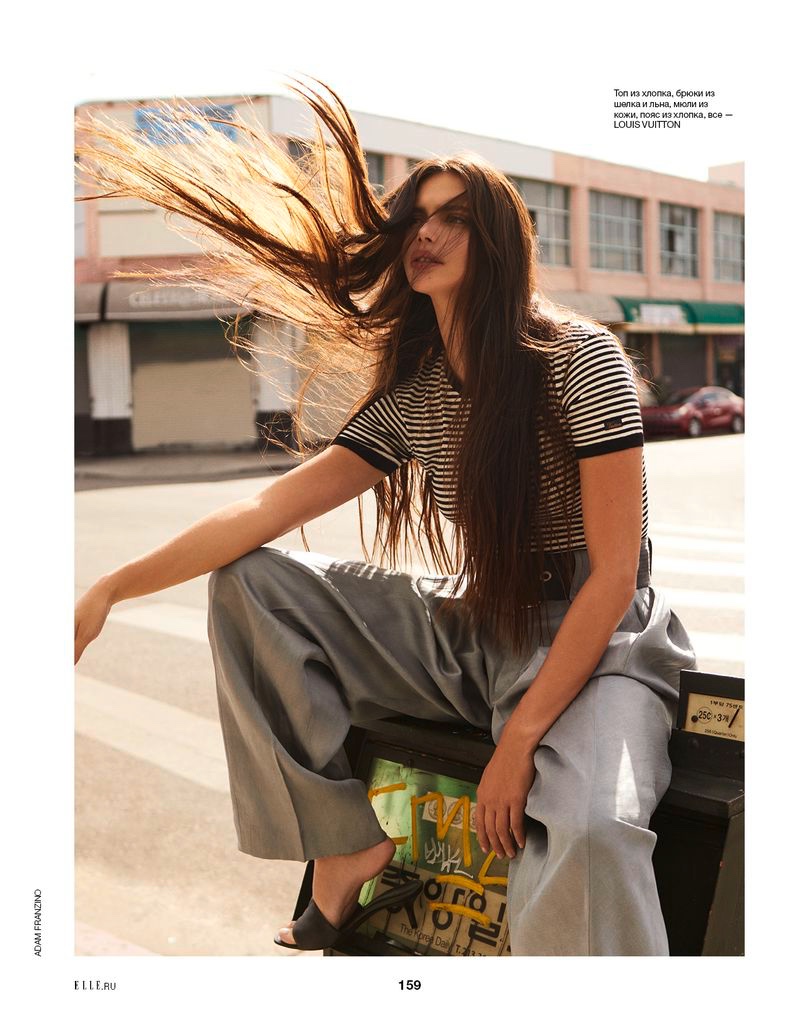 Sara Sampaio is glamorous chic for ELLE Russia March 2021
