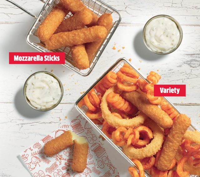Jack in the Box Offers Variety Pack of Mozzarella Sticks, Onion Rings