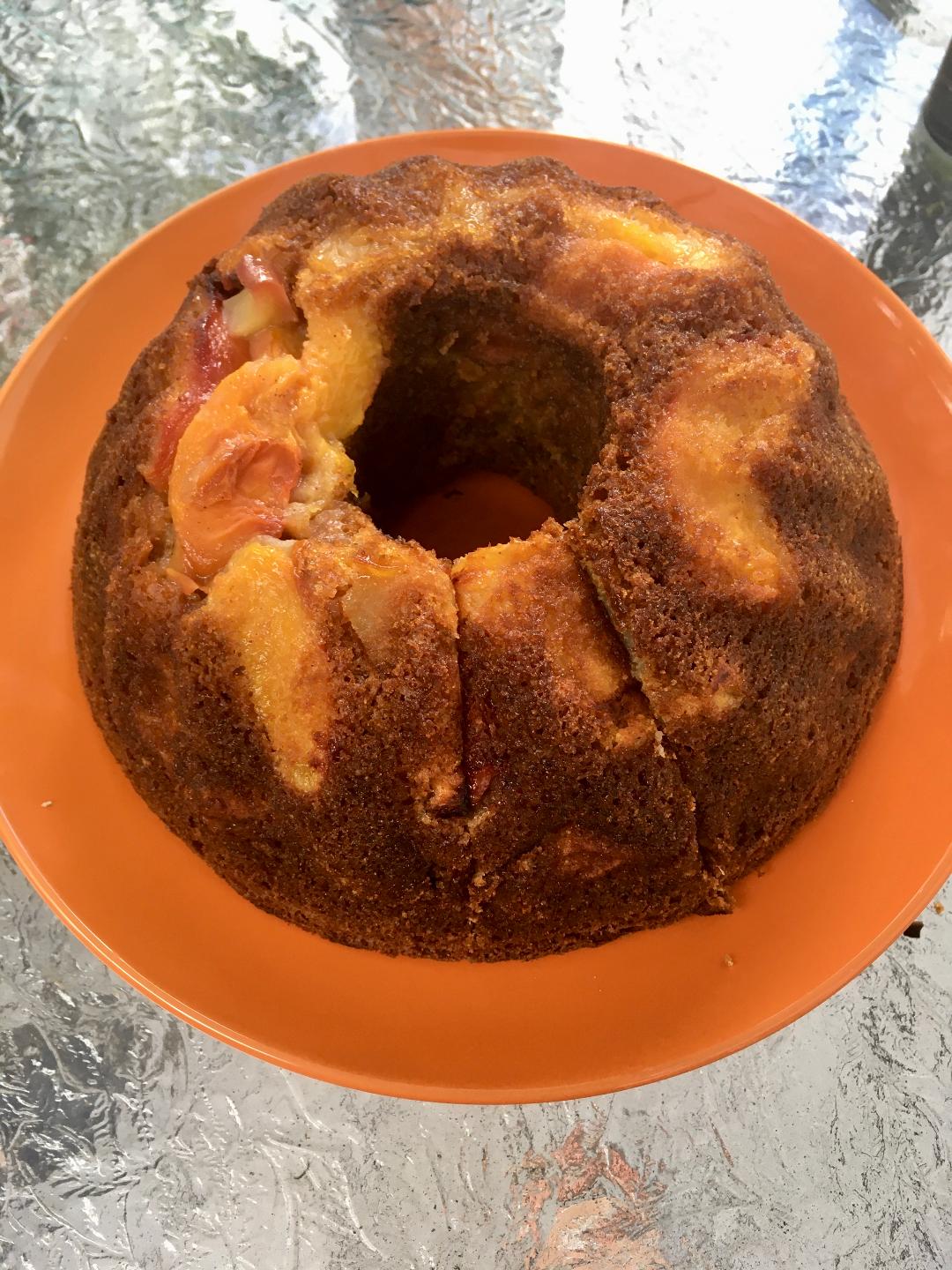 Gluten Free AZ Peach Bundt CakeVegan and Gluten Free