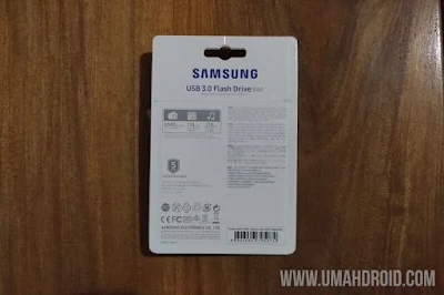 Unboxing Flashdisk Samsung Kotak Bagian Belakang