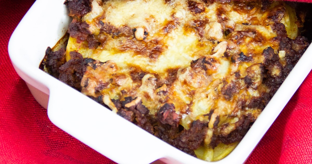 Potato Minced Meat Sauce Casserole