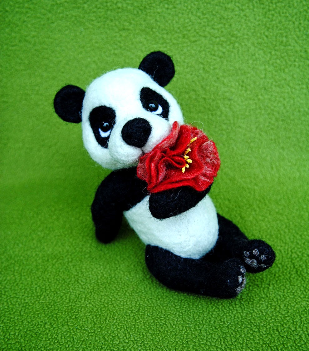 Панда линг. Панда Линг Линг. Красная Панда валяние.