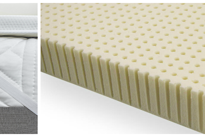 Latex Mattress Topper For A Likewise Draw Solid Mattress Together With A Pure Talalay Bliss Soft Talalay Pillow To Repose The Hurting Of Migraines.