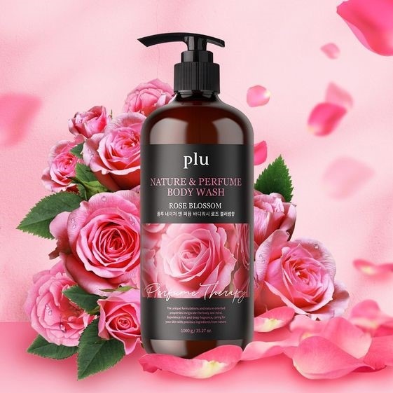 SỮA TẮM HOA HỒNG PLU NATURE & PERFUME BODY WASH ROSE BLOSSOM 1000ML – MEDIHEAL